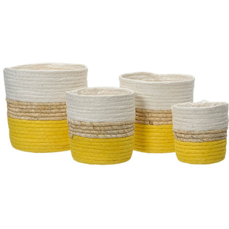 Set di vasi da fiori derope de carta  4 pezzi.