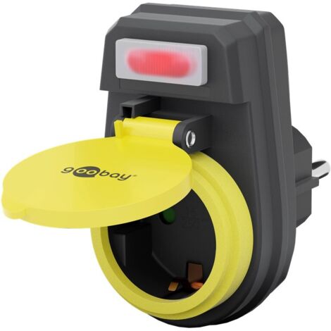 Adattatore di Presa di Corrente da Esterno IP44 con Interruttore (1/4)