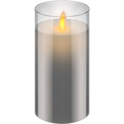 Daooibpa LED senza fiamma, 2 pezzi, coniche a forma di fantasma di Halloween, con telecomando e timer, decorazione di Halloween per, finestra, tavolo, feste, sala da pranzo (D 0,79 × H