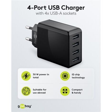 Caricatore USB A 10 Porte 50W (5V/10A) – Stazione Di Ricarica Multipla Con Protezioni – Spina UE – Bianco - 2