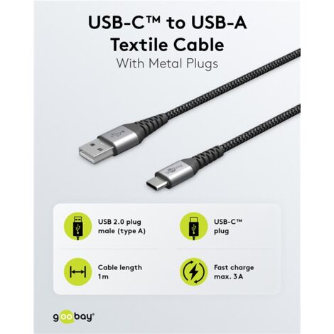 CAVO USB JABRA 3.2 da USB A Maschio a USB C Maschio 2 m