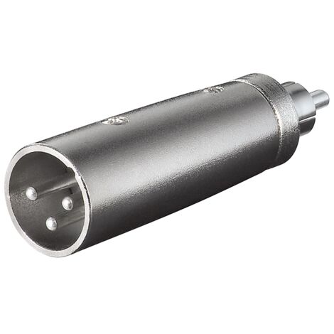 Adattatore XLR, da spina RCA a spina XLR, Spina XLR (3 pin) Spina RCA. (1/2)