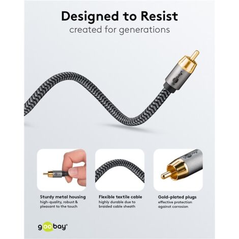 Connettori RCA Rodiati Preffair Per Audio &ndash; Spina Per Cavo Interconnessione (Made In Japan)