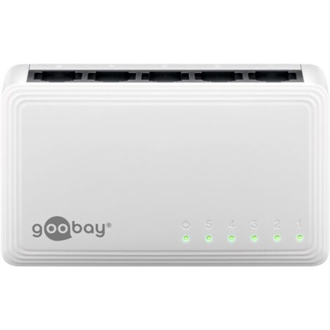 5 Prese A Muro CAT 6A RJ45 Schermate - 10 Gbps Ethernet LAN - Montaggio A Parete Bianco