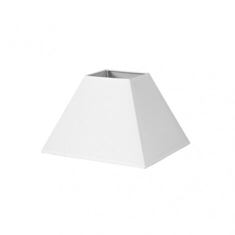 Paralume piramide mezzo e27 white 35dx15dx25h tessuto popeline