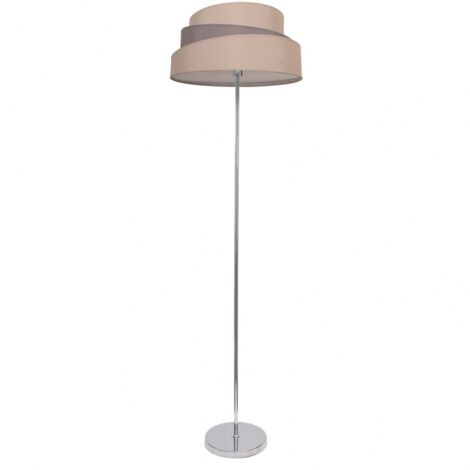 Colonia Lampada da Terra Cromo/Grigio-Marrone 1xE27 (153x40x40cm)
