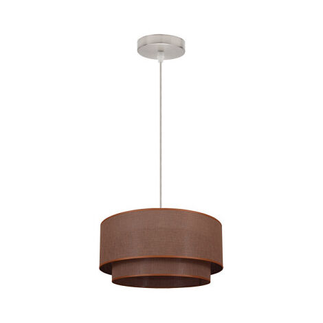 Lampada a sospensione doppia 1l. marrone/marrone cilindrico regx35x35