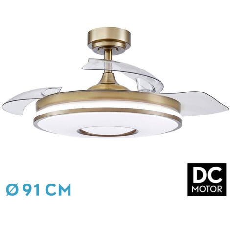 Ventilatore DC Moda 72W Bianco/Pala Caldaia 3 Pale | Leroy Merlin