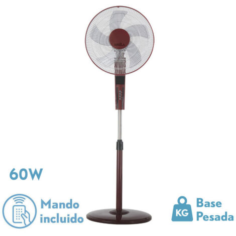 Ventilatore da tavolo Lightning Bordeaux/Nero oscillante da 60 W