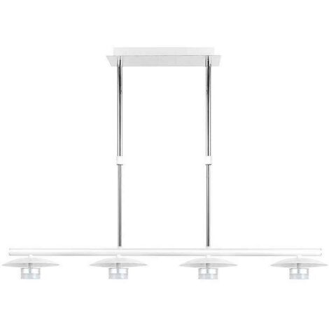 lampada cape city 4l 24w 4000k bianco/argento regx85x15 cm 1920 lm