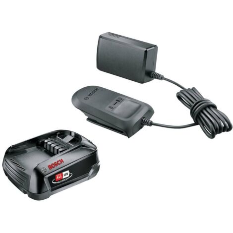 Bosch Kit de démarrage de batterie 18 V (1 batterie 2,5 Ah, chargeur, système 18 V)