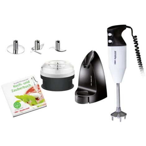 Frullatore A Immersione 250W - Bianco E Nero, Con 1 Velocità, Cavo 1 M, Per Frappè E Frullati - Foto 5