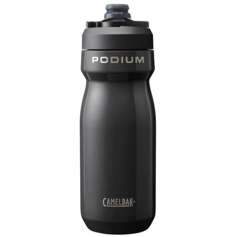 Bottiglia in PET RIGOLETTO 150 ml nero con tappo a vite Flip top 24/410