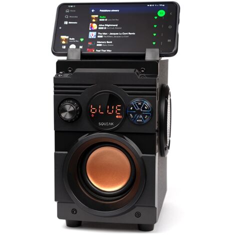 SQUEAK SQUEAKSpeaker Bluetooth Portatile SQ1001 Nero 20W