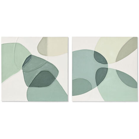 Quadro home esprit urban abstract 100 x 3,7 x 100 cm (2 pezzi) (1/4)