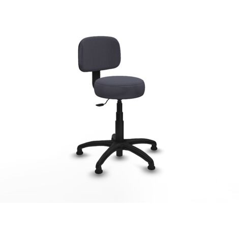 Silla Llanos giratorio bali gris oscuro base poliamida 600 topes (1/5)