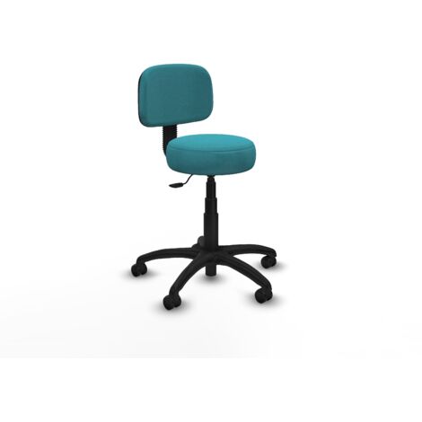 Silla Llanos giratorio bali turquesa base poliamida 600 ruedas engomadas 50 (1/5)