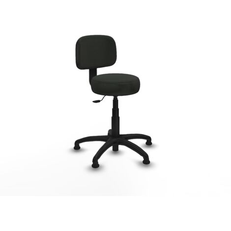 Silla Llanos giratorio bali negro base poliamida 600 topes (1/5)