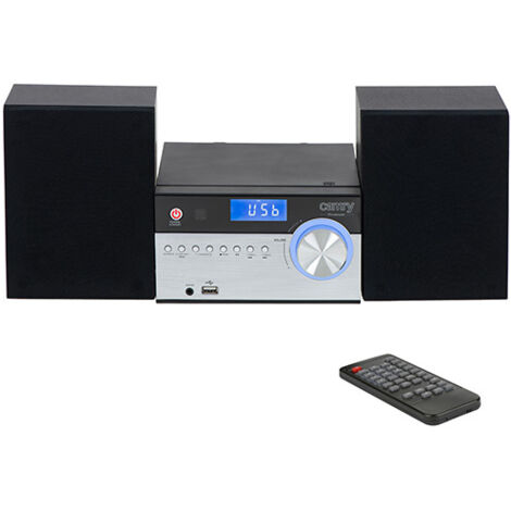 Camry Premium CR 1173 Sistema stereo portatile Analogico e digitale 10 W AM, FM Nero, Argento Lettore MP3 (1/5)