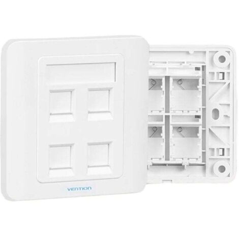 Venzione Piastra a muro tipo 86 IFCW0/ 4 porte RJ45