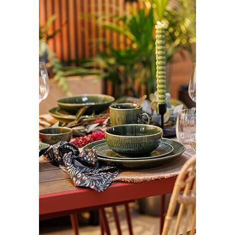 Set Di 4 Ciotole In Gres Mikasa Jardin - 15 Cm, Lavabili In Lavastoviglie