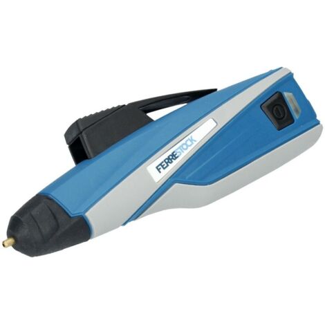 Pistola per colla ferrestock 10 W blu 3 pezzi (1/3)