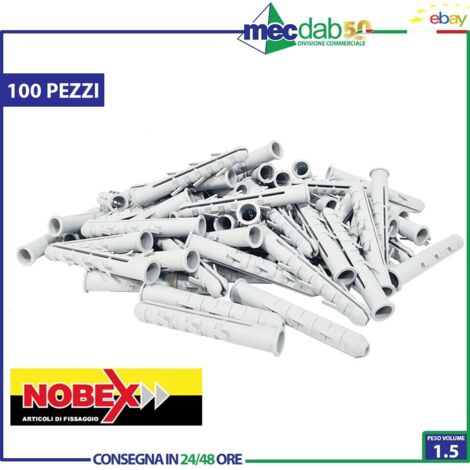 Tassello di ricambio in nylon andam 14x100 mm (confezione di 100 pezzi). (1/4)