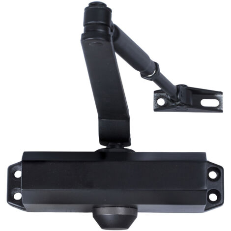 WOLFPACK LINEA PROFESIONAL - Chiudiporta con forza di chiusura 2. Colore Nero (Porte 70/90 cm.) (1/5)