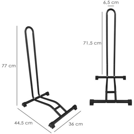 Parcheggio Bici Supporto Bici Da Terra - Cavalletto Per Bicicletta Con Base Antiscivolo, Larghezza 6.5 Cm Tacchetti Antiscivolo Bici - copertina