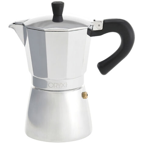 ORYX Caffettiera In Alluminio Da 3 Tazze (150 Ml) - Classic 5056011 - Design Funzionale E Di Alta Qualità - 3