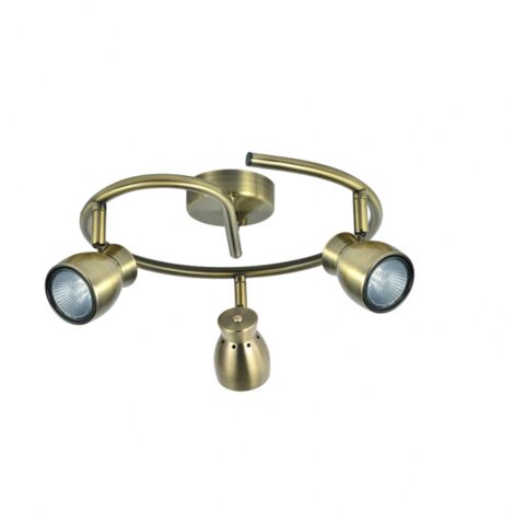 3 Faretto a soffitto articolato modello Chacho in pelle per il bagno, (1/2)