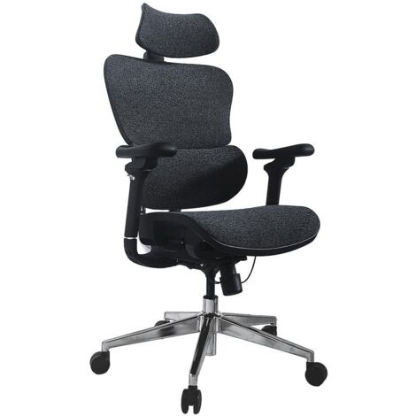 Sedia ergonomica per ufficio deequip 651050 premium colore bluastro nero imbottitura mesh 5 posizioni (1/5)