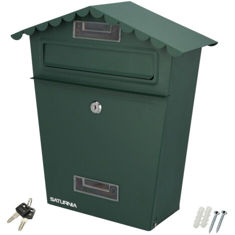 Cassetta Postale 'HOUSE' Argento - 290x205x70mm, Con Chiavi E Ganci Per Parete - Foto 10