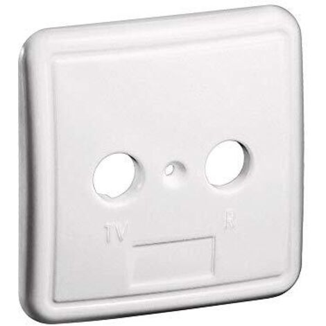 Wentronic 67050 - Piastre de Presa di corrente de (Bianco, senza vite, 7,6 cm, 7,6 cm) (1/2)