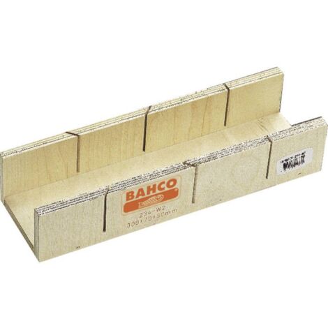 Bahco 234-W3 box de mitra de legno lamellare 300 × 65 × 70 mm - tagli precisi 45°, 90° e 135° - utensile manuale robusto utensile manuale (1/3)