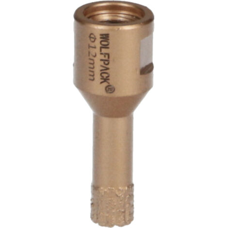WOLFPACK LINEA PROFESSIONAL - Corona diamantata per smerigliatrice Ø 12 mm. Attacco filettato M14. Taglio Dry (1/3)