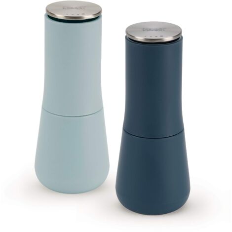 Set de macina sale e pepe Milltop™ Editions (Sky) de Joseph Joseph, design senza fuoriuscite, facile de riempimento e regolazione. (1/5)