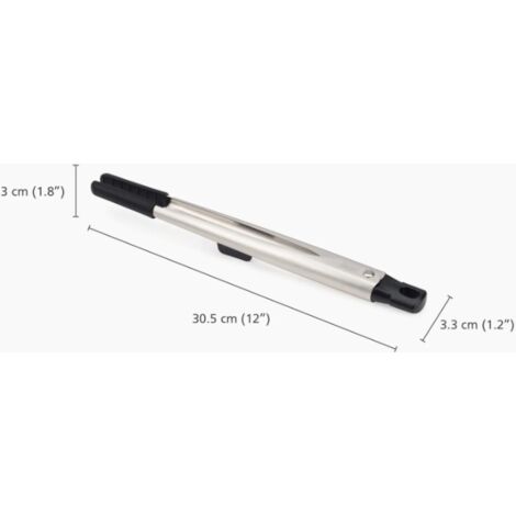 2 Pinze Cuoco Acciaio Inox - 30cm + 40cm - Made in Italy