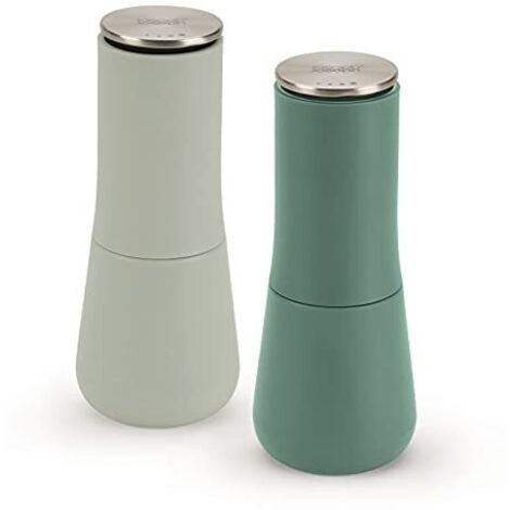 Set de mulino de Milltop de sale e pepe de Joseph Joseph -de a prova di fuoriuscita, design elegante e pratico, facile  da usare e mantenere (Sage). (1/4)