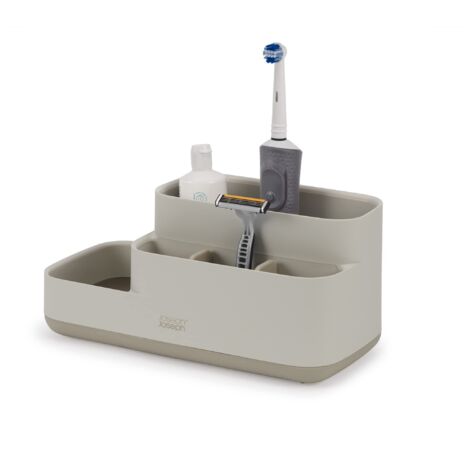 Organizzatore per il bagno de Joseph Joseph EasyStore con finitura opaca, versatile per oggetti igienici de, trucchi e altro, base antiscivolo, facile da pulire.