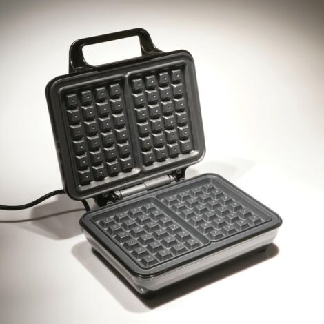 Ferro per waffel Tiross con doppia piastra di 1000W, idealeper gustare waffel perfettamente cotti in brevetempo.