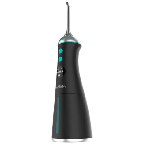 Idropulsore dentale portatile, ideale per la pulizia, l'igienizzazione e la cura di tutti i tipi di gengive grazie alle sue sei posizioni di utilizzo e 6 beccucci. (1/5)
