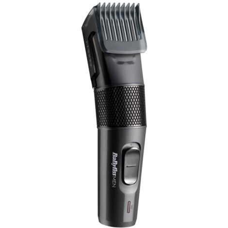BaByliss MEN E786E Tagliacapelli elettrico, lame professionali in metallo, uso con cavo/wireless, autonomia 60 minuti, 12 lunghezze de taglio de 0,5 a 24 mm
