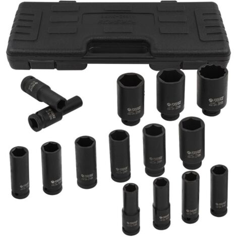 Set di bussole a percussione lunghe 1/2"" 10-36mm a 6 punte (1/5)