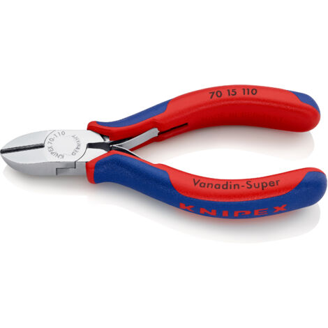 KNIPEX 70 15 110 Tronchese laterale con manici multicomponente cromata 110 mm
