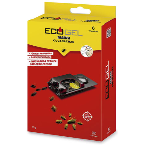 Trappola per scarafaggi Ecogel 15 grammi (confezione da 6 unità)