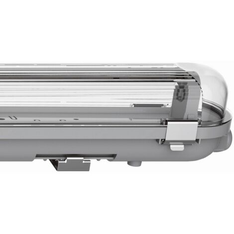 Linestra custodia stagna ip65 1xg13 t8 led 60cm l.67xw.6,5xh.6,5xh.7cm grigio (1/3)