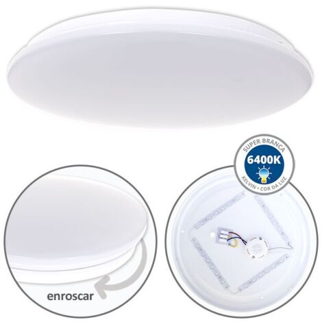 Plafoniera DRIFT 24W LED 2000lm 6400K A.6xD.37,5cm White (1/3)