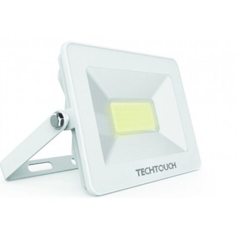 proiettore x2 ecovision prisma ip65 1x10w led 800lm 6400k 120°l.9xan.7xh.2,5cm bianco (1/2)