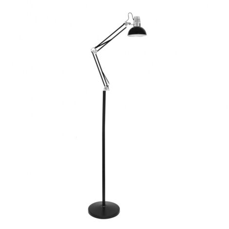 FAB 062841052 | Flexo in piedi 185cm Antigona Articolato 1xe27 Nero / cromato 142-192x28d